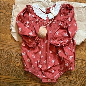 NWT Little Cotton Clothes Emilie Romper, size 3-4 years
